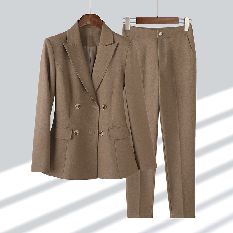 Alena - Classic 4-Button Blazer with Matching Pants Set