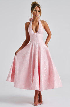 Ava - Chic V-Neck Backless Dress