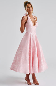 Ava - Chic V-Neck Backless Dress