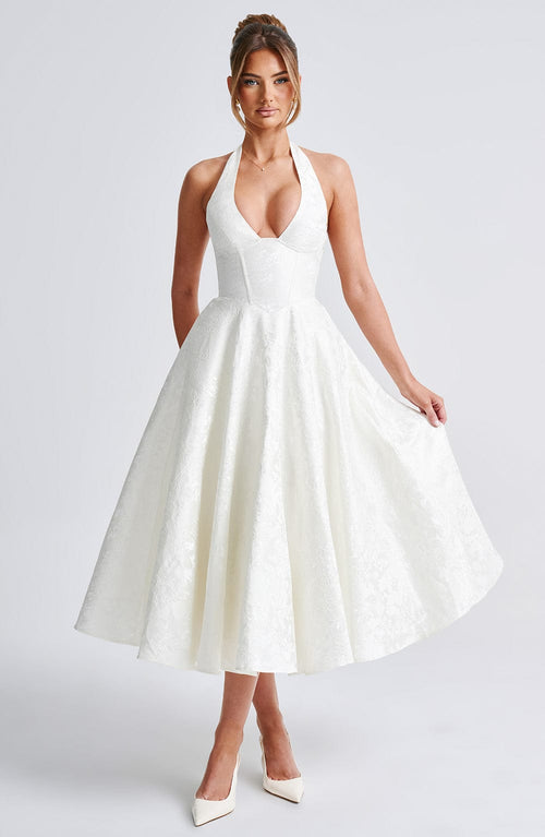 Ava - Chic V-Neck Backless Dress
