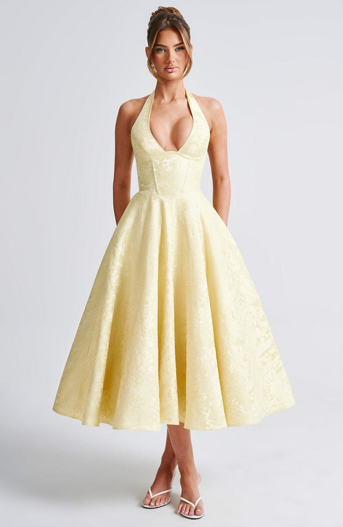 Ava - Chic V-Neck Backless Dress