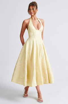 Ava - Chic V-Neck Backless Dress