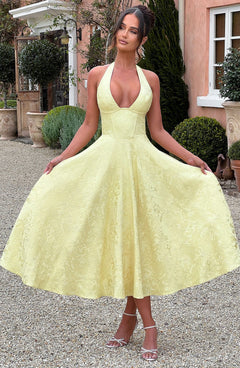 Ava - Chic V-Neck Backless Dress
