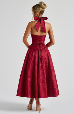 Ava - Chic V-Neck Backless Dress