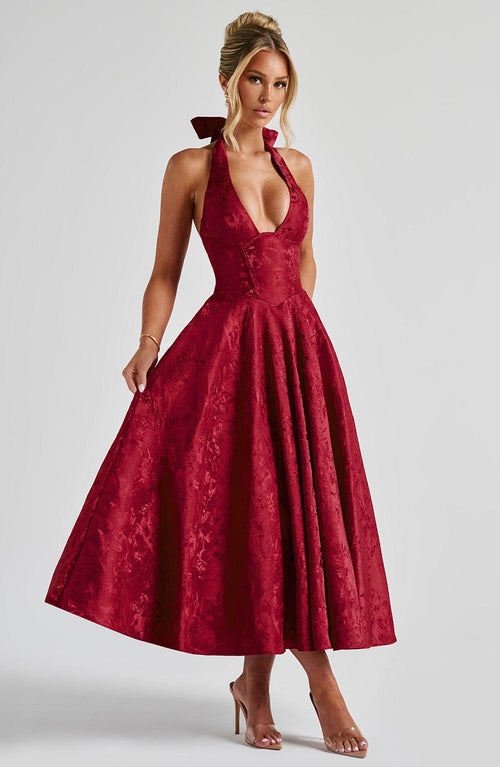 Ava - Chic V-Neck Backless Dress