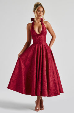 Ava - Chic V-Neck Backless Dress