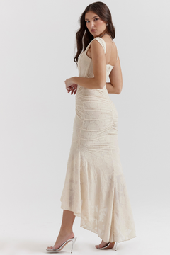 Evelyn - Elegant Slim Cut Lace Maxi Dress