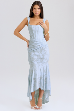 Evelyn - Elegant Slim Cut Lace Maxi Dress