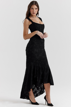 Evelyn - Elegant Slim Cut Lace Maxi Dress