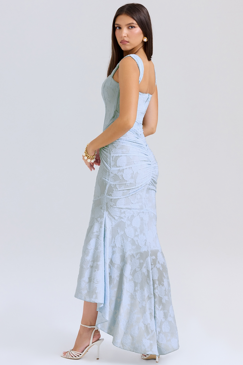Evelyn - Elegant Slim Cut Lace Maxi Dress