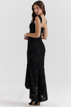 Evelyn - Elegant Slim Cut Lace Maxi Dress