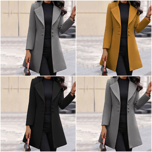 Gaily™ - Sleek Buttoned Coat