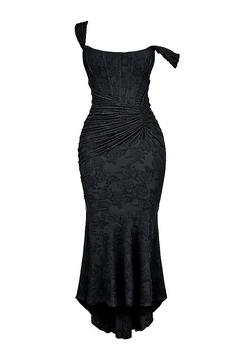 Evelyn - Elegant Slim Cut Lace Maxi Dress