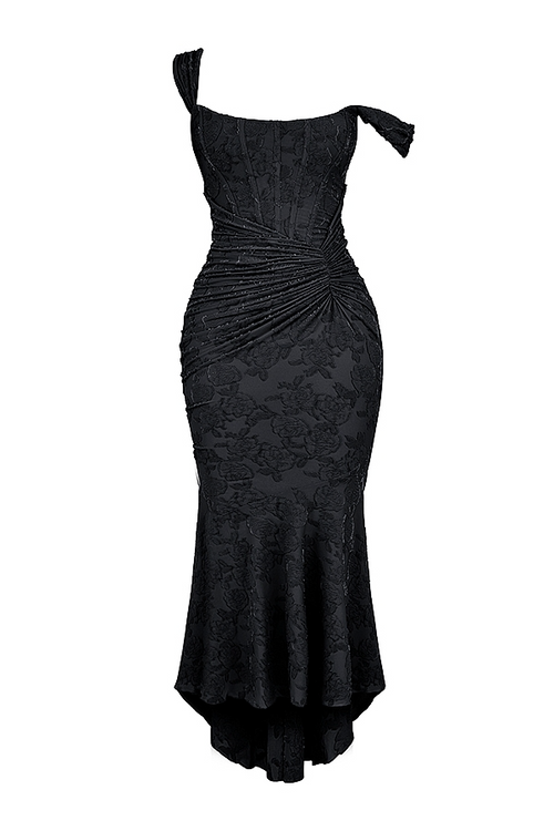 Evelyn - Elegant Slim Cut Lace Maxi Dress