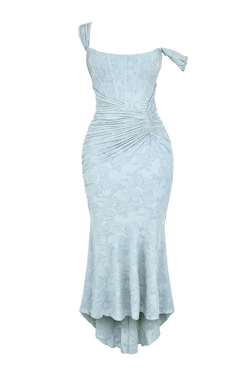 Evelyn - Elegant Slim Cut Lace Maxi Dress