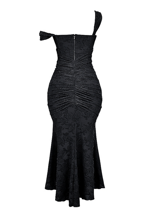 Evelyn - Elegant Slim Cut Lace Maxi Dress