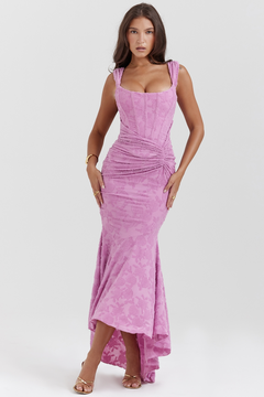 Evelyn - Elegant Slim Cut Lace Maxi Dress