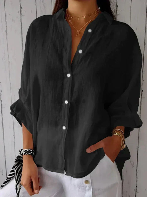 Viently™ - Casual Button-Up Top