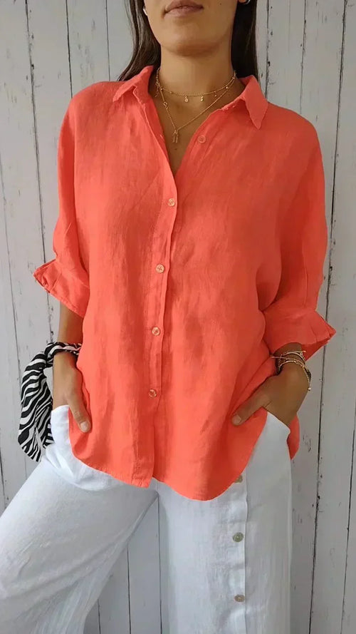 Viently™ - Casual Button-Up Top
