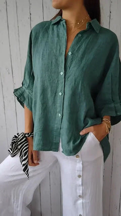 Viently™ - Casual Button-Up Top