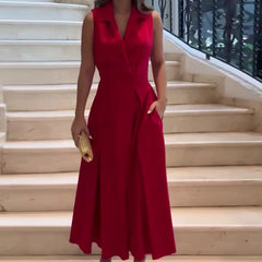 Ava - Midi Dress with V-Neck