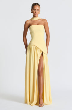 Mia - Elegant Backless Pleated Maxi Dress
