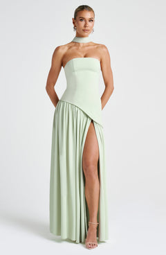Mia - Elegant Backless Pleated Maxi Dress