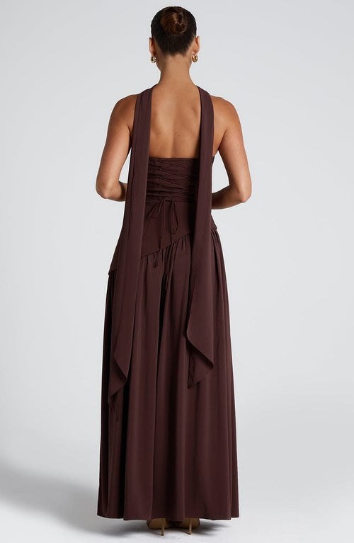 Mia - Elegant Backless Pleated Maxi Dress