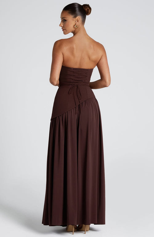 Mia - Elegant Backless Pleated Maxi Dress
