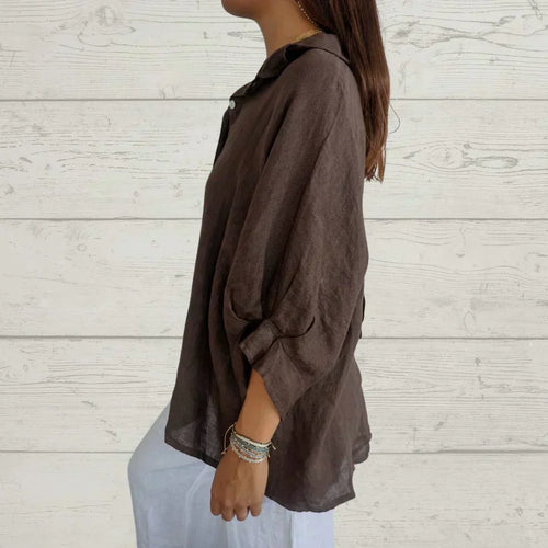 Viently™ - Casual Button-Up Top