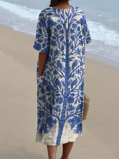 Feline - Summer Breeze Printed Dress